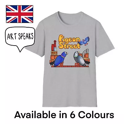 Buy Pigeon Street Retro T-Shirt Men Unisex 1980s British TV Nostalgia Funny Cartoon • 15.99£