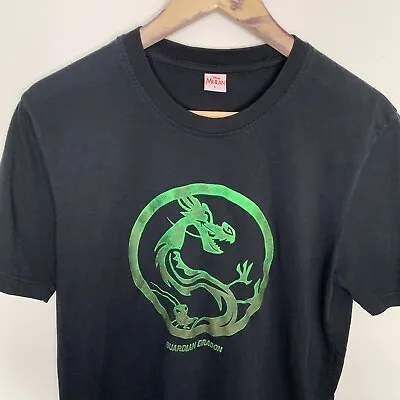 Buy Disney Mulan Guardian Dragon Black T-shirt Size Large Graphic Tee • 12.49£