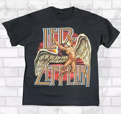 Buy Led Zeppelin Rock N Roll Band Merch Men’s T-Shirt Medium VINTAGE GRAPHIC PRINT • 41.11£