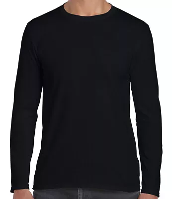 Buy Gildan Mens Softstyle Long Sleeve T Shirts Casual Plain Cotton Tee Top Shirts  • 8.17£