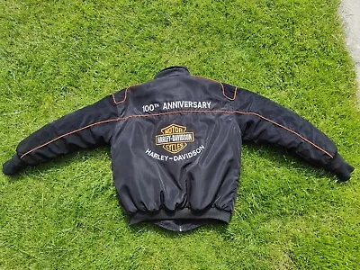 Buy Harley Davidson Style Bomber Jacket Size UK L In Excellent Condition  • 20£