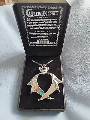 Buy Veritas Pendant Necklace Anne Stokes Jewellery Bat Fantasy Gothic Carpe Noctum • 10£