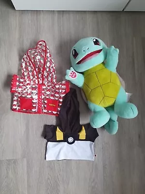 Buy Pokemon Build A Bear Squirtle Soft Toy Bundle Inc Clothing • 12£