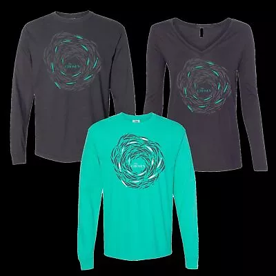 Buy Tee Shirt-Against The Current-The Chosen-Teal-Womens Long Sleeve V-neck-Small • 38.34£