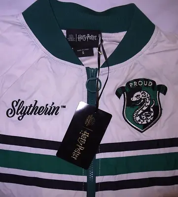 Buy Mens BNWT Wizarding World Harry Potter Official SLYTHERIN Track Jacket Size S • 16.87£