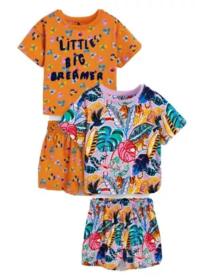 Buy BNWT NEXT 4-5 Years Girls Bright  Cotton Shorts Summer Pyjamas PJs • 18£