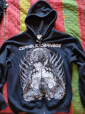 Buy Cephalic Carnage Rare Hoodie M Napalm Death,Carcass • 30.83£