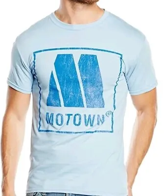 Buy Official Motown Size S Classic Detroit   Music T Shirt Blue  • 3.99£