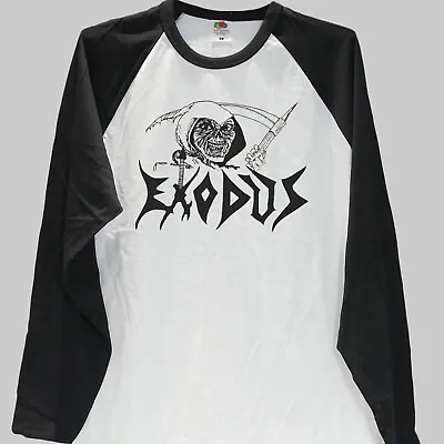 Buy Exodus Rock Metal Long Sleeve Baseball T-shirt Unisex S-3XL • 18.99£
