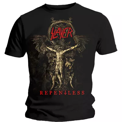 Buy Slayer Cruciform Skeletal Tshirt-black-medium Rock Metal Thrash Death Punk • 11.40£