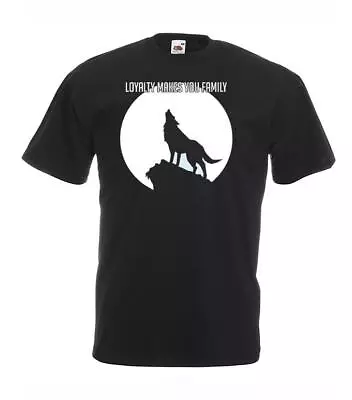 Buy Unisex Black Full Moon Loyalty Makes You Family Wolf Pack T-Shirt • 12.95£