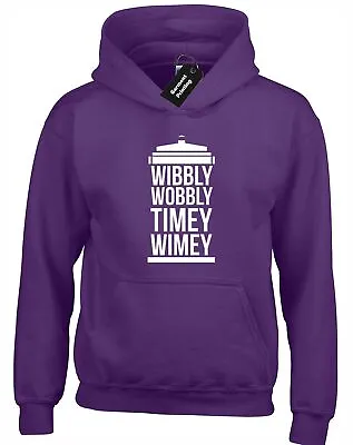 Buy Wibbly Wobbly Timey Wimey Hoody Hoodie Ocd Dalek Time Lord Tardis Geek Unisex Tv • 16.99£