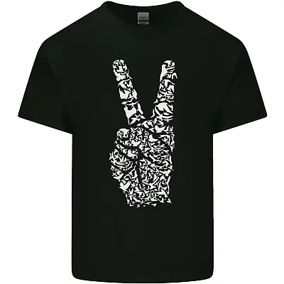 Buy Peace Word Art Hippy Environment Mens Cotton T-Shirt Tee Top • 8.75£