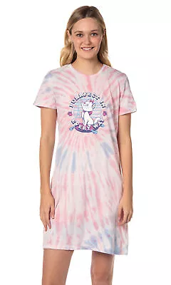 Buy Disney Women's The Aristocats Marie Tie-Dye Nightgown Sleep Pajama Shirt • 29.18£