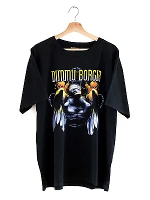 Buy Vintage Early 00s Dimmu Borgir  Spiritual Black Dimensions  Metal Band T-Shirt • 89.88£