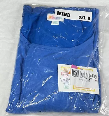 Buy Women's LuLaRoe Irma Top T Shirt Loose High Low Tunic Mid Sleeves Size 2XL 8 • 4.01£