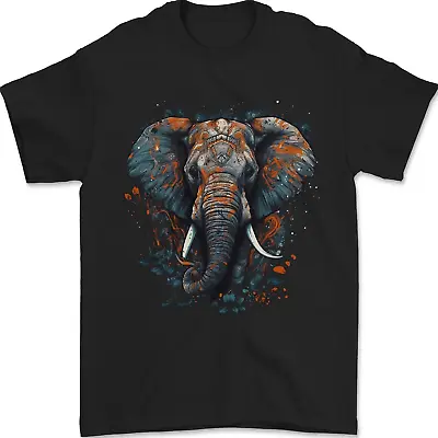 Buy Abstract Elephant Mens T-Shirt 100% Cotton • 8.49£