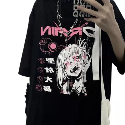 Buy Anime T-shirt Summer Lady Short Sleeve Tops Blouse Shirt Tee Gothic Clothes UK • 13.25£