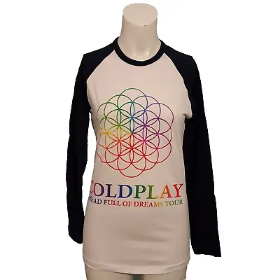 Buy Coldplay Head Full Of Dreams Wembley 2016 Small Unisex Long Sleeve Tee By Raglan • 23.99£