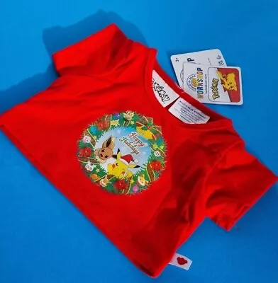 Buy Build A Bear Pokemon T Shirt Pikachu & Eevee Xmas Special BNWT  • 11.69£