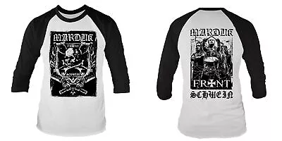 Buy Marduk - Frontschwein (NEW SMALL MENS 3/4 SLEEVED BASEBALL T-SHIRT) • 15.55£