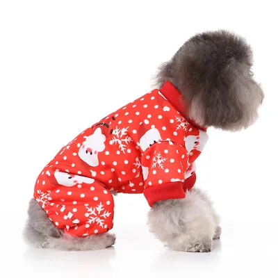 Buy 3 Pieces Dog Christmas Jumpsuit Christmas Dog Pajamas Toothless Pajamas • 23.17£