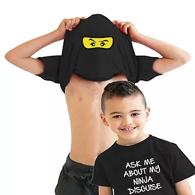 Buy Ask Me About My Ninja Disguise Ninja Girl Eyes T-shirt Ninja Disguise Flip Top • 9.99£