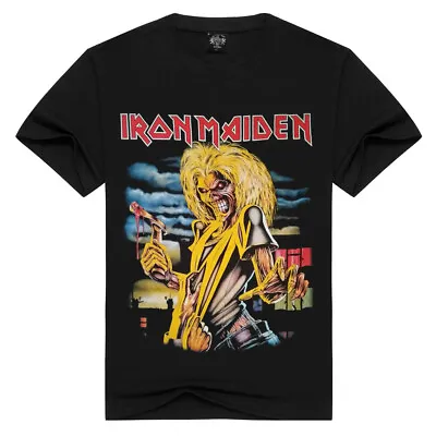 Buy Iron Maiden Killers T-Shirt Rock Band Heavy Metal Retro Concert Tour • 11.99£