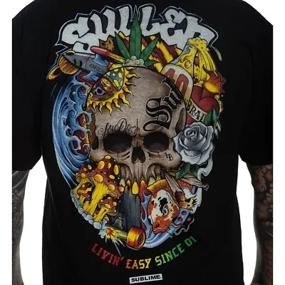 Buy Sullen Clothing Subliminal  Sublime Black Standard T-shirt • 24.99£