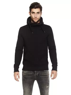 Buy CONTINENTAL Clothing Unisex Crosover Style Pullover Hoodie N58 BLACK New Blank • 10£
