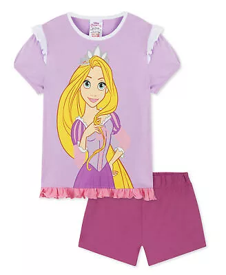 Buy Disney Princess Girls Short Pyjamas, Rapunzel PJs Sets • 10.49£