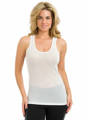 Buy Alternative Apparel Vintage White Women's Gauze Tank Top One Size • 10.41£