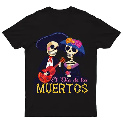 Buy Day Of The Dead Mexican T-Shirt Sugar Skull Dia De Los Muertos Tradition #V#DD61 • 9.99£