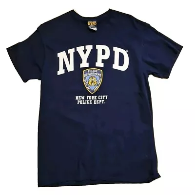 Buy NYPD Police Department T Shirt/Tee Small Round Neck Short Sleeve Cotton Adult • 12.48£