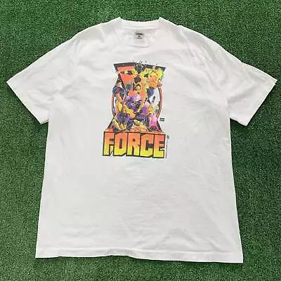 Buy Vintage T Shirt Mens XL White Marvel Comic Images X Force Single Stitch Graphic • 280£