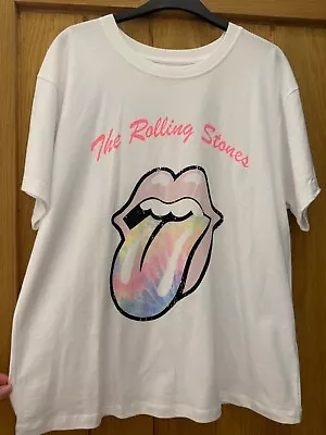 Buy Marks And Spencers Rolling Stones Tshirt Size 14 • 9.99£