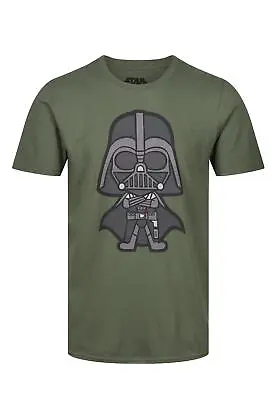 Buy Mens T-Shirt Star Wars Darth Vader Cartoon Print Short Sleeves Cotton Shirt Top • 10.36£