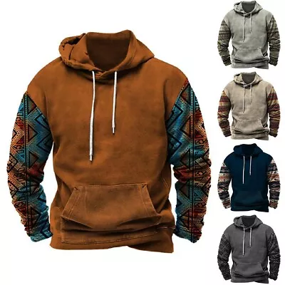 Buy New Stylish Mens Tops Mens Hoodies Polyester Pullover Hoodies Daily Jumper • 16.32£