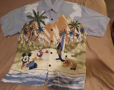 Buy Walt Disney World Hawaiian Shirt Mickey Big Mickahuna Beach XL Diamond Head Nice • 38.60£