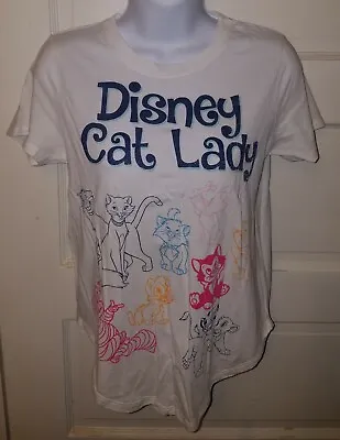 Buy Disney Parks Disney Cat Lady Aristocats Oliver Cheshire T-Shirt -Women's Size S • 19.89£