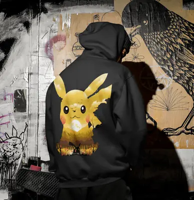 Buy Mens Hoodie Anime Pokemon Pikachu Sun Poke Streetwear Fashion Pika • 35.93£