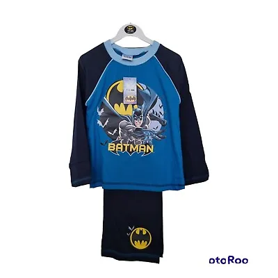 Buy Boys Batman Pyjamas 2 Piece Sleep Kids Sleepovers Top And Bottoms • 12.93£