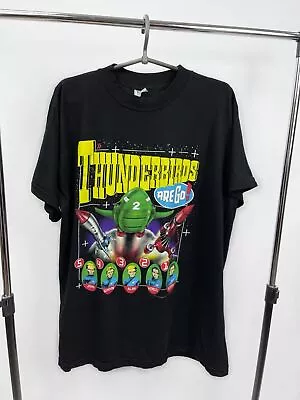 Buy Thunderbirds T-Shirt 1991 Vintage Size XL Black TV Series Tee • 70.86£