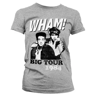 Buy Ladies Wham George Michael Tour 1984 Official Tee T-Shirt Womens • 18.27£