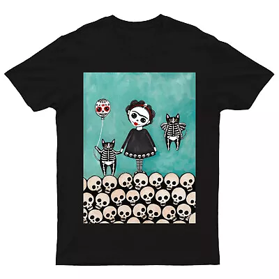 Buy Day Of The Dead Mexican T-Shirt Sugar Skull Dia De Los Muertos Tradition #V#DD38 • 11.99£
