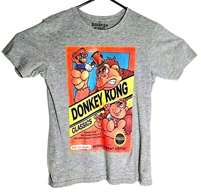 Buy Donkey Kong Classics T Shirt Grey Size XS  Chest: 84 Cm Collectible. • 8.93£