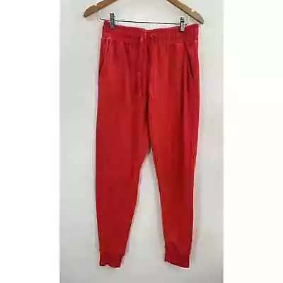 Buy Zyia Active Don't Wake Me Thermal Waffle Knit Joggers Red Size X-Large • 23.15£