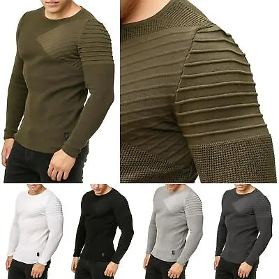 Buy Redbridge Men's Knit Jumper Pullover Knit Sweatshirt Slim-Fit Arrow Shoulder • 38.12£