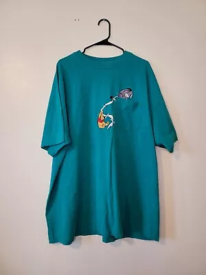 Buy Disneys Pooh Eeyore Embroidery Shirt Size 3XL Blue Green Color Mickey INC VTG • 24.12£