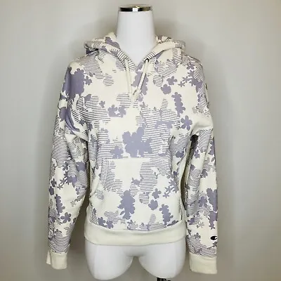 Buy Champion Reverse Weave Vintage Floral Hoodie Pullover Sweater Womens Size XS EUC • 23.67£